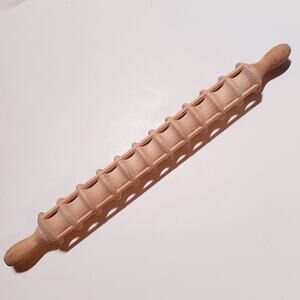 Ravioli Dough Pasta Wooden Rolling Pin Press Maker 20" 11 Sections, Unfinished